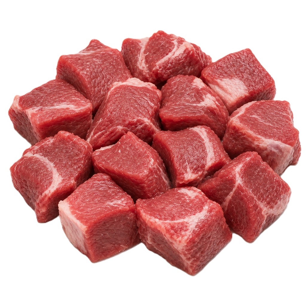 Mutton Boneless Cubes Tray